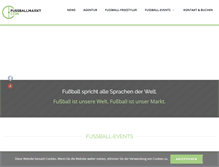 Tablet Screenshot of fussballmarkt.com